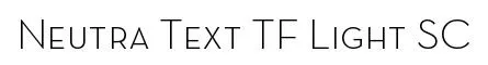 Neutra Text TF Light SC