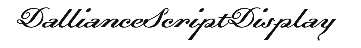DallianceScriptDisplay original font preview