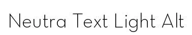 Neutra Text Light Alt