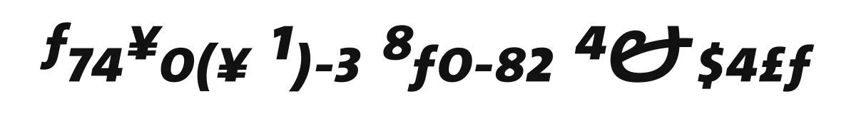TheSans Bold Italic Expert font preview
