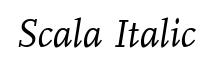 Scala Italic