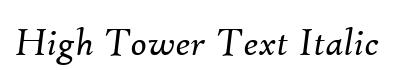 High Tower Text Italic