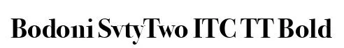 Bodoni SvtyTwo ITC TT Bold font preview