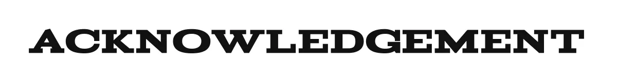 Acknowledgement font preview