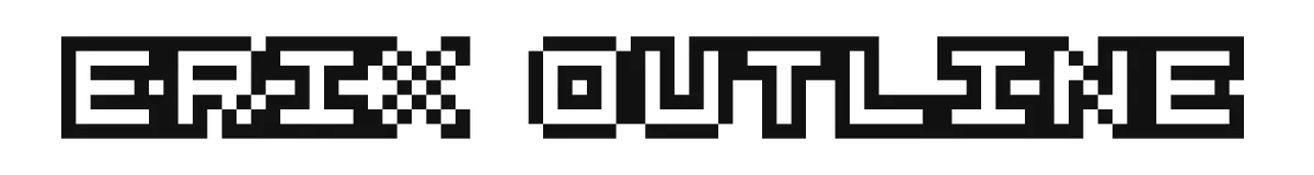 Erix Outline original font preview