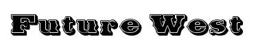Future West font preview