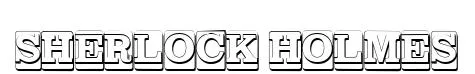 SHERLOCK HOLMES font preview