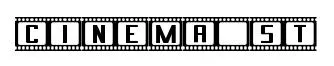 Cinema St font preview