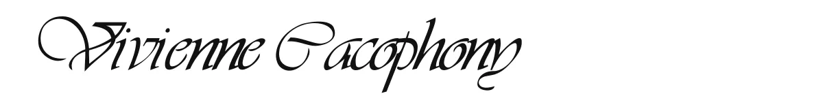 Vivienne Cacophony font preview