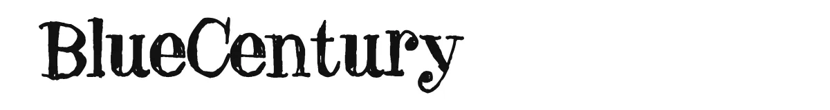 BlueCentury font preview