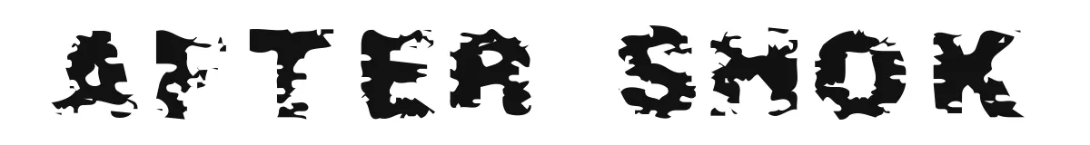 After Shok font preview