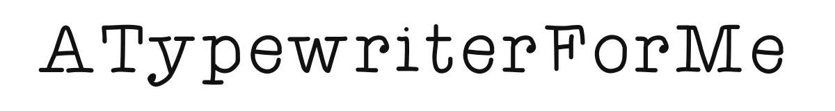 ATypewriterForMe font preview