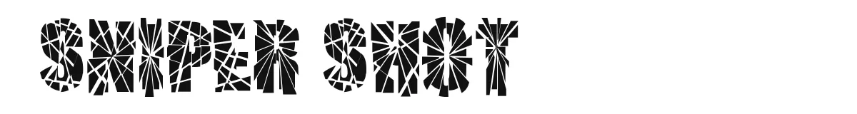 SNIPER SHOT original font preview