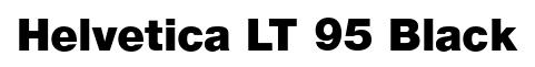Helvetica LT 95 Black