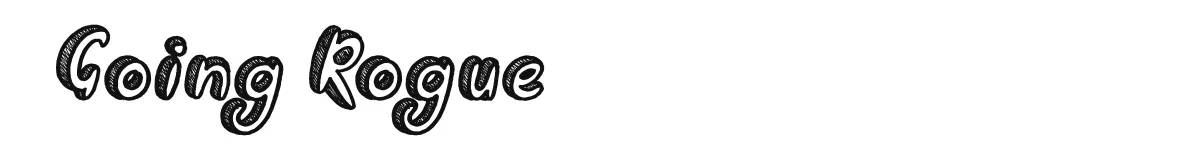 Going Rogue font preview