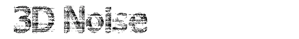 3D Noise font preview