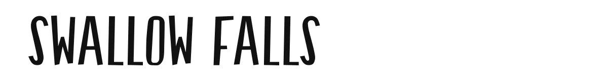 Swallow Falls font preview
