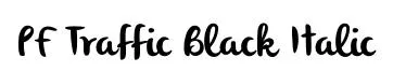 PF Traffic Black Italic