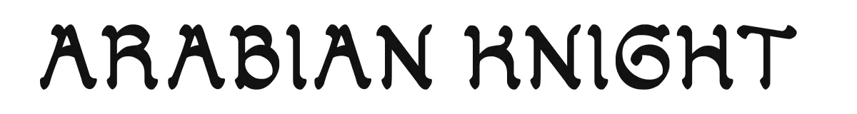 ARABIAN KNIGHT font preview