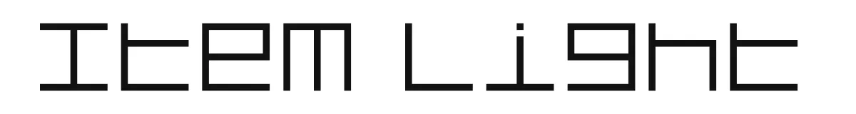 Item Light original font preview