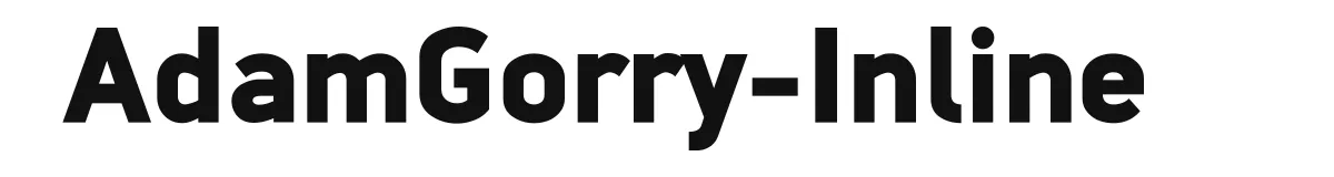 AdamGorry-Inline original font preview