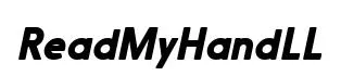 ReadMyHandLL original font preview