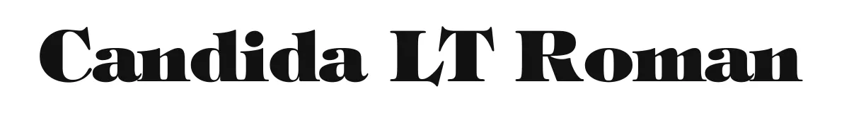 Candida LT Roman original font preview