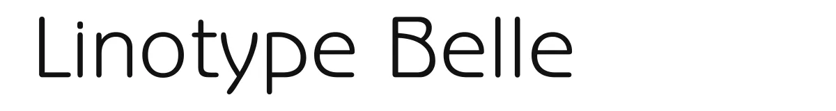 Linotype Belle font preview