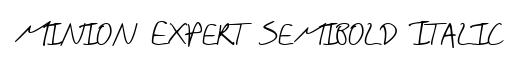 Minion Expert Semibold Italic