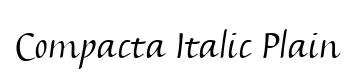 Compacta Italic Plain