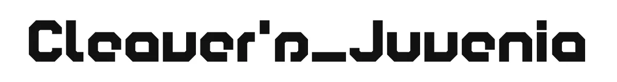 Cleaver's_Juvenia original font preview