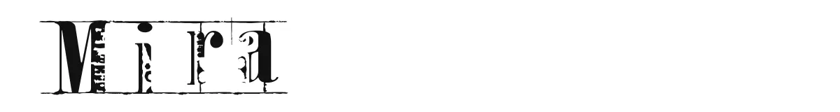 Mira original font preview