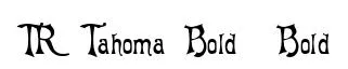 TR Tahoma Bold  Bold