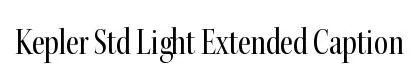 Kepler Std Light Extended Caption