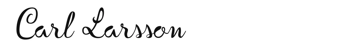 Carl Larsson font preview