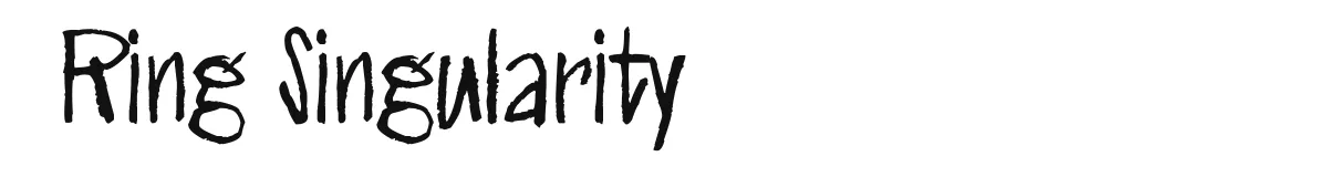Ring Singularity font preview