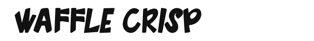 Waffle Crisp font preview