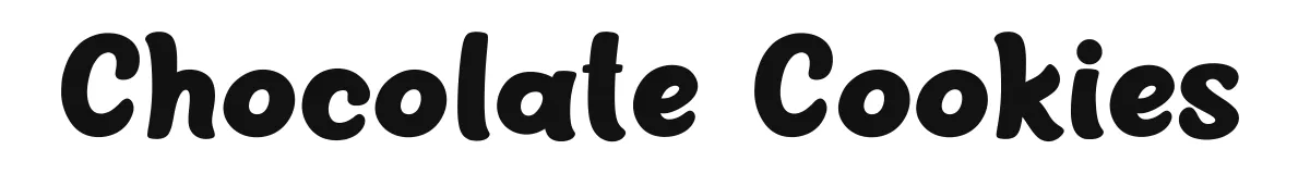 Chocolate Cookies original font preview