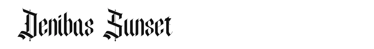 Denibas Sunset font preview