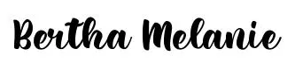 Bertha Melanie font preview