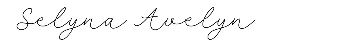 Selyna Avelyn font preview