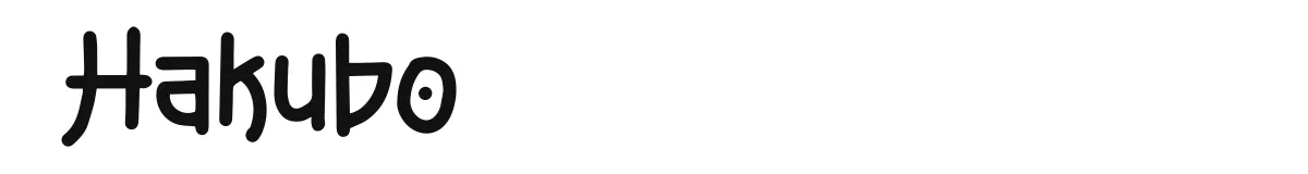 Hakubo font preview