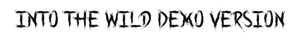 Into the Wild Demo Version original font preview
