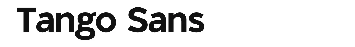 Tango Sans font preview