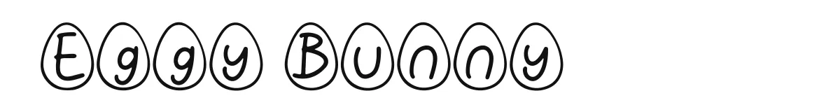 Eggy Bunny font preview