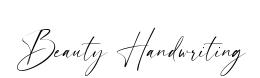 Beauty Handwriting