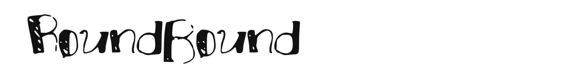 RoundBound original font preview