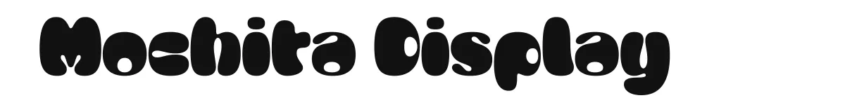 Mochita Display original font preview