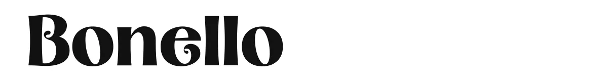 Bonello font preview