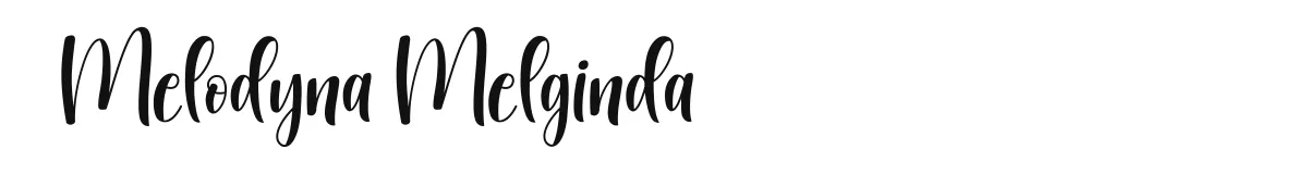 Melodyna Melginda font preview
